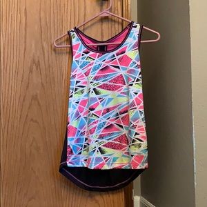 Girls geometrical sports top